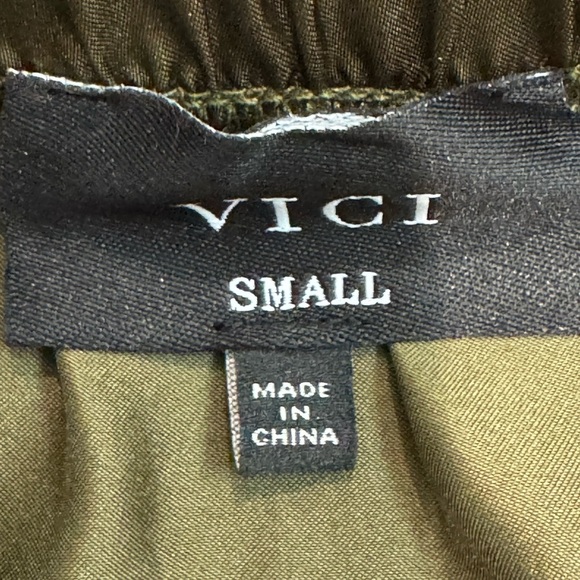 Vici Parisa Strapless Satin Tie Waist Jumpsuit Size Small - Picture 8 of 8